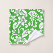 EILAND PLUMERIA (CITRUS GROEN) BAD HANDDOEK (Wasdoekje)