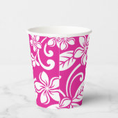 EILAND PLUMERIA (HEET ROZE) PAPIEREN BEKERS (Rechts)