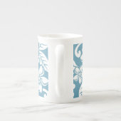 EILAND PLUMERIA (LEI BLAUW) BONE CHINA KOP (Achterkant)
