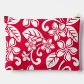 EILAND PLUMERIA PATROON IN AARDBEIEN ROOD ETUI (Achterkant)
