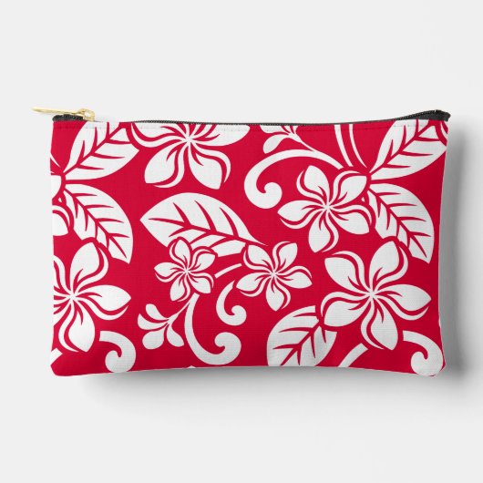EILAND PLUMERIA PATROON IN AARDBEIEN ROOD ETUI (Voorkant)