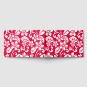 EILAND PLUMERIA PATROON IN AARDBEIEN ROOD GASTENBOEK (Volledig)