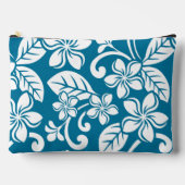EILAND PLUMERIA PATROON IN CARIBISCH BLAUW ETUI (Voorkant)