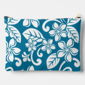 EILAND PLUMERIA PATROON IN CARIBISCH BLAUW ETUI (Achterkant)