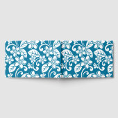 EILAND PLUMERIA PATROON IN CARIBISCH BLAUW GASTENBOEK (Volledig)