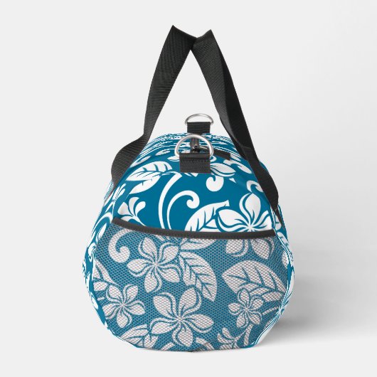 EILAND PLUMERIA PATROON IN CARIBISCH BLAUW PLUNJEZAK (Rechts)