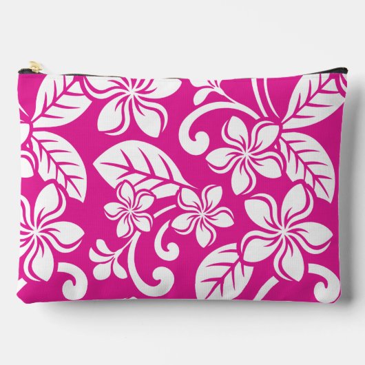 EILAND PLUMERIA PATROON IN HEET ROZE ETUI (Voorkant)