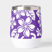 EILAND PLUMERIA PATROON IN HET PAARSE (Achterkant)