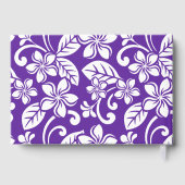 EILAND PLUMERIA PATROON IN HET PAARSE GASTENBOEK (Achterkant)