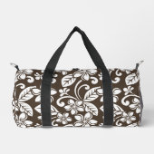 EILAND PLUMERIA PATROON IN KOFFIE BRUIN PLUNJEZAK (Voorkant)