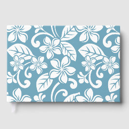 EILAND PLUMERIA PATROON IN SLATE BLUE GASTENBOEK