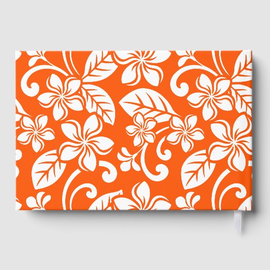 EILAND PLUMERIA PATROON IN ZEER SINAASAPPEL GASTENBOEK (Achterkant)