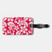 EILAND PLUMERIA (STRAWBERRY ROOD) BAGAGELABEL (Achterkant horizontaal)