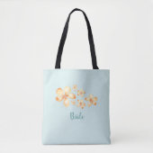 Eiland Plumeria Waterverf Bridal Tote Bag (Voorkant)