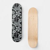 EILAND PLUMERIA (ZWART/GRIJS) Skateboard (Voorkant)