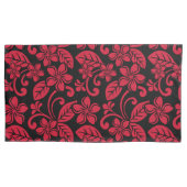 EILAND PLUMERIA (ZWART/ROOD) KUSSENSLOOP (Voorkant-Links)