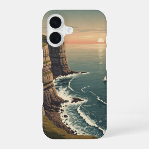 Eiland Retro bij Schemering iPhone 16 Hoesje