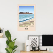 Eiland Rum Schotland Reisposter Poster (Thuiskantoor)