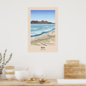 Eiland Rum Schotland Reisposter Poster (Keuken)