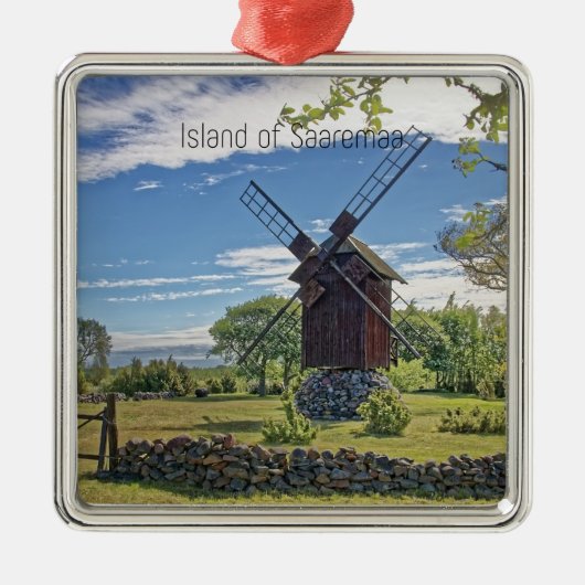 Eiland Saaremaa, Estland Metalen Ornament (Voorkant)