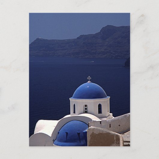 eiland Santorini Briefkaart (Voorkant)