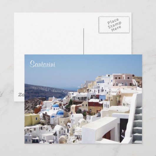 eiland Santorini Griekenland Briefkaart (Voorkant / Achterkant)