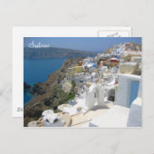 eiland Santorini Griekenland Briefkaart (Voorkant / Achterkant)