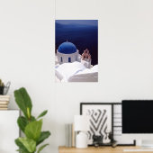 eiland Santorini Poster (Thuiskantoor)