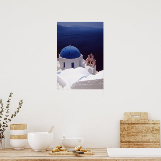 eiland Santorini Poster (Keuken)