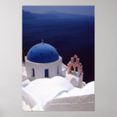 eiland Santorini Poster (Voorkant)