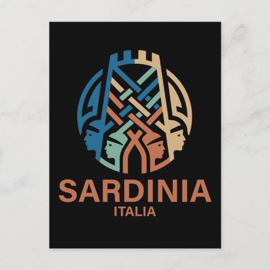 Eiland Sardinië Italië Briefkaart (Voorkant)