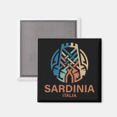 Eiland Sardinië Italië Magneet (Voorkant / Achterkant)