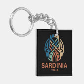 Eiland Sardinië Italië Sleutelhanger (Voorkant Links)