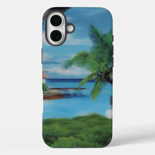Eiland Sereniteit | Tropisch strandtafereel Achemp Case-Mate iPhone Case (Achterkant)