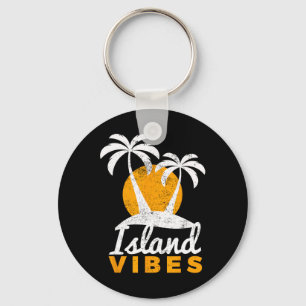 Eiland Sfeer Voor Uw Leuke Strand Tropische Vakant Sleutelhanger