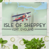 eiland Sheppey Kent Engeland reisposter Theedoek (Gevouwen)