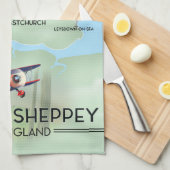 eiland Sheppey Kent Engeland reisposter Theedoek (Quarter Fold)