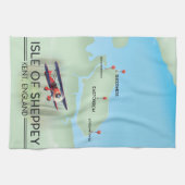 eiland Sheppey Kent Engeland reisposter Theedoek (Horizontaal)