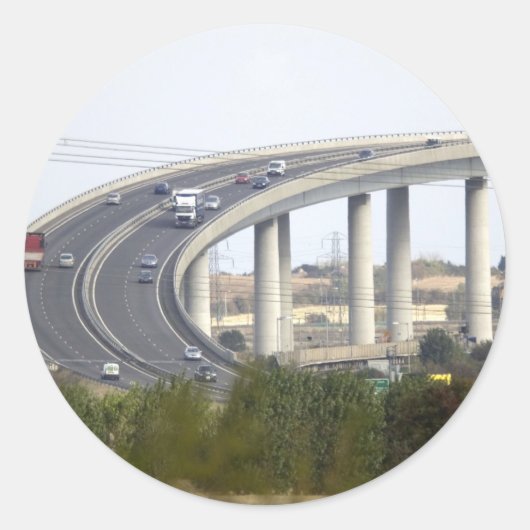 eiland Sheppey Ronde Sticker (Voorkant)