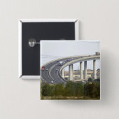 eiland Sheppey Vierkante Button 5,1 Cm (Voorkant /achterkant)