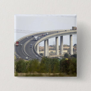 eiland Sheppey Vierkante Button 5,1 Cm