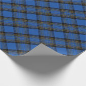 Eiland Skye Blauwe Tartan Plaid Cadeaupapier (Hoek)