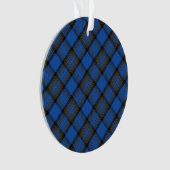 Eiland Skye Blauwe Tartan Plaid Ornament (voorkant)