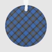 Eiland Skye Blauwe Tartan Plaid Ornament (achterkant)