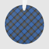 Eiland Skye Blauwe Tartan Plaid Ornament (voorkant)