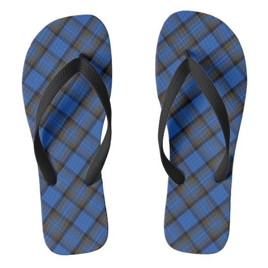 Eiland Skye Blauwe Tartan Plaid Teenslippers (Voetbed)