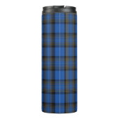 Eiland Skye Blauwe Tartan Plaid Thermosbeker (Achterkant)