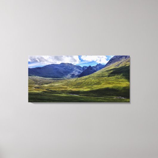 eiland Skye - de zwarte Cuillins Canvas Afdruk (Voorkant)