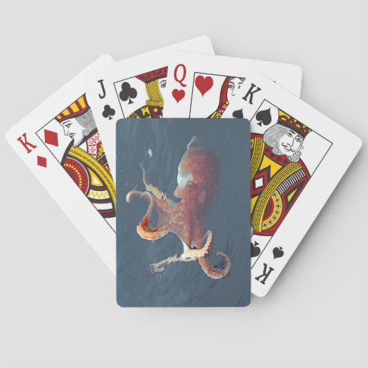 Eiland Skye Octopus Mariene Kunst Aanpasbaar Pokerkaarten (Achterkant)
