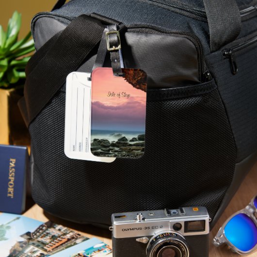 Eiland Skye, Schotland Bagagelabel (Voorkant & Achterkant)